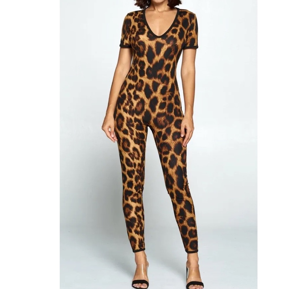 Brand New Safari print jumpsuit